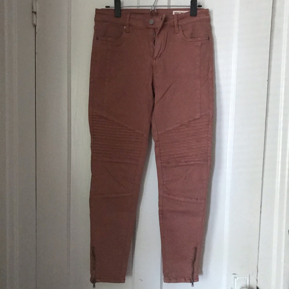 Moto Jeggings - Mauve